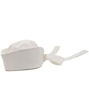VAQUERA Canvas Sailor Hat - White