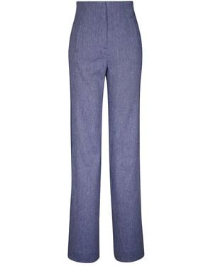 Veronica Beard Straight-Leg Pants - Blue