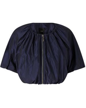 Pinko Cropped Jacket - Blue