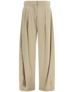 The Row Iven Geplooide Broek - Naturel