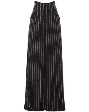 Temperley London Villanelle Wide-Leg Trousers - Black
