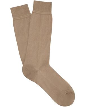 ZEGNA Calzini A Metà Polpaccio - Marrone
