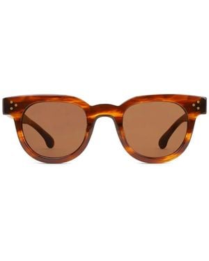 Sporty & Rich Tortoiseshell Round-Frame Sunglasses - Brown