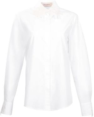 Silvia Tcherassi Naroa Floral-Detail Shirt - White