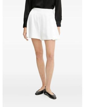 BOSS Pleated Pocket Shorts - White