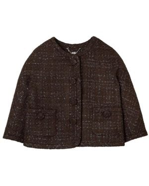 Marc Jacobs Chain Lady Tweed Jacket - Brown