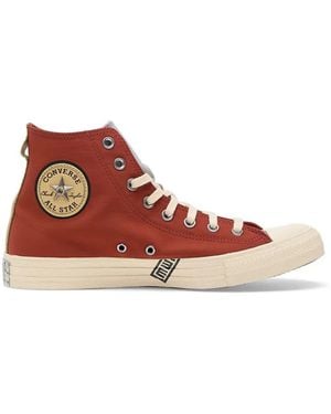 Converse X Naruto Shippuden Gaara Chuck Taylor All Star High-Top Sneakers - Red