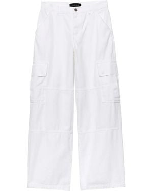 Purple Brand Wide-Leg Cargo Pants - White