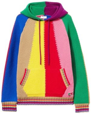 Emilio Pucci Colourblock Wool Hoodie - Black