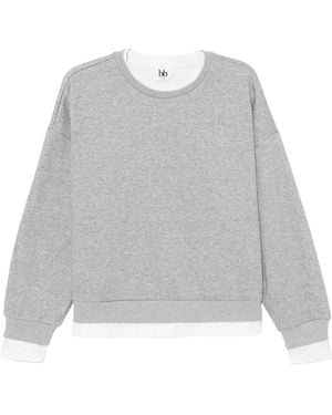 B+ AB Sweatshirt im Layering-Look - Grau