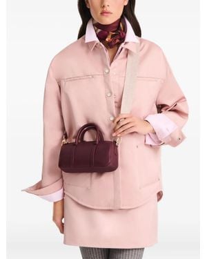 Longchamp Daylong S Leather Tote Bag - Pink