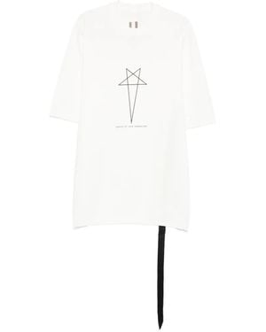 Rick Owens Graphic Printed T-Shirt - White