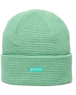 Pleasures Bonnet En Maille Gaufrée - Vert