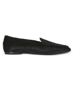 Agl Attilio Giusti Leombruni Pony-Skin Effect Square-Toe Loafers - Black