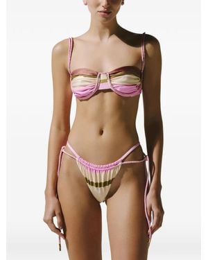 Baobab Lula Striped Bikini Bottoms - Natural