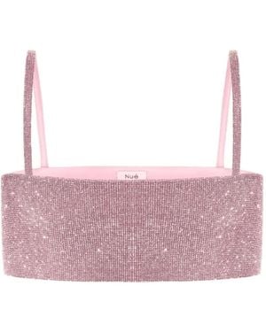 Nue Top Charlotte Con Decorazione - Rosa