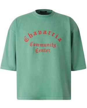 Willy Chavarria Chavarria Community Centre Cotton T-Shirt - Green
