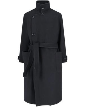 Lemaire Wrap Coat - Black