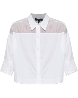 Rag & Bone Semi-Transparentes Hemd - Weiß