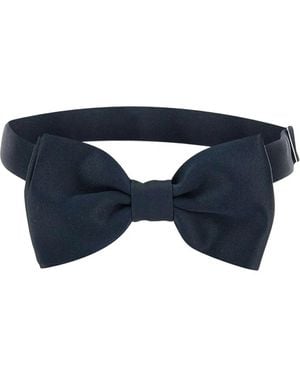 Tagliatore Satin Bow Tie - Blue