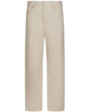 Fendi Logo-Patch Jeans - White