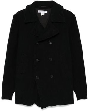 Comme des Garçons Caban Con Maniche A Coste - Nero