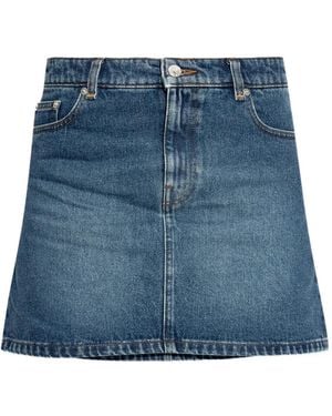 A.P.C. Moss Denim Mini Skirt Clothing - Blue