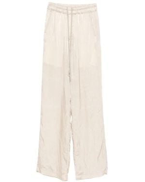 Rick Owens Pantalones anchos con cordones - Blanco