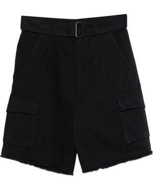 Laneus Belted Shorts - Black