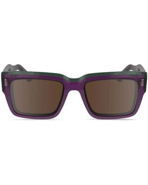 Calvin Klein Square-Frame Sunglasses - Brown