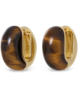 Roxanne Assoulin Simple Stone Chubbie Earrings - Brown