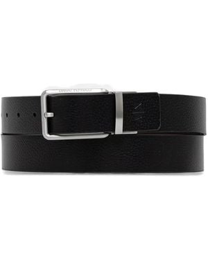 ARMANI EXCHANGE X Grained Belt - Black