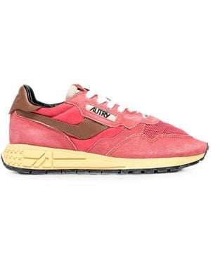 Autry Reelwind Paneled Sneakers - Pink