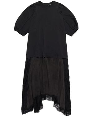 Bimba Y Lola Asymmetrisches Midikleid - Schwarz