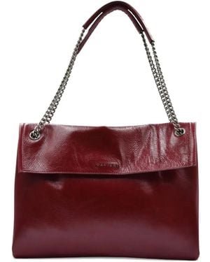 Orciani Medium Chain-Strap Leather Shoulder Bag - Red
