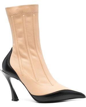 Mugler Fang Stiefel 95Mm - Weiß
