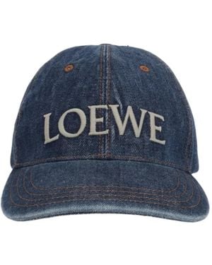 Loewe Denim Baseball Cap - Blue