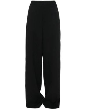 JW Anderson Wide-Leg Mid-Rise Trousers - Black