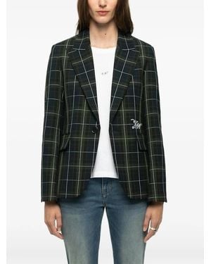 Zadig & Voltaire Vavy Tailleur Tartan - Black