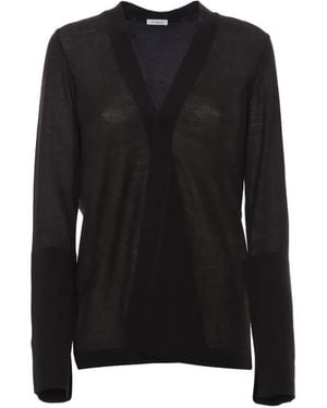Malo Vest Met V-Hals - Zwart