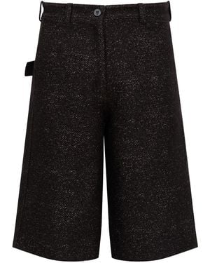 Louis-Gabriel Nouchi Jacquard Straight Shorts - Black