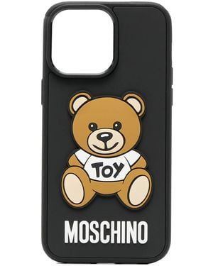 Moschino Teddy Bear Iphone 14 Pro Cover - Black
