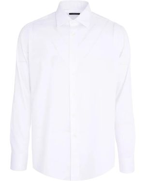 Tombolini Long-Sleeve Button-Down Shirt - White