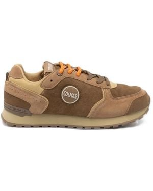 Colmar Leather Low-Top Trainers - Brown