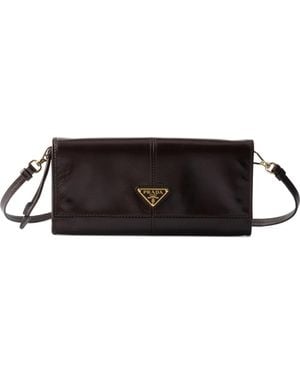 Prada Portemonnaie Mit Logo - Schwarz