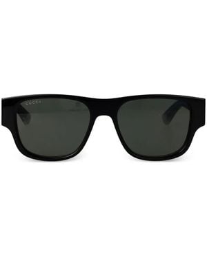 Gucci Rectangle-Frame Sunglasses - Black