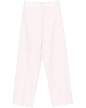 forte_forte Pressed-Crease Trousers - White