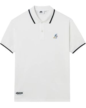Chocoolate Polo À Broderies - White
