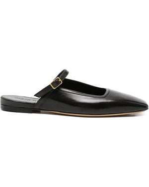 Mara Bini Mules Con Tira En El Tobillo Y Hebilla - Negro