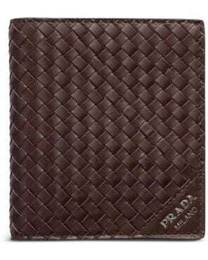 Prada Leather Wallet - Brown